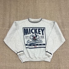 Moletom masculino vintage Mickey Mouse cinza grande década de 1990 Disney comprar usado  Enviando para Brazil