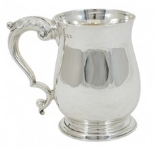 Caneca Tankard antiga Art Deco 1932 prata esterlina 500 ml JB Chatterley comprar usado  Enviando para Brazil