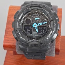 Usado, Relógio Casio G-Shock 5081 GA-100C ponteiros azuis carvão WR20BAR analógico digital mostrador comprar usado  Enviando para Brazil
