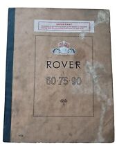 Vintage rover owners for sale  BRIGHTON