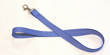 Cordão de alça de pescoço padrão AZUL SIMÉTRICO 15mm para identificação e chaves. Correio grátis do Reino Unido. comprar usado  Enviando para Brazil