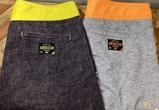 Conjunto de 2 shorts masculinos American Fighter Board 33/34 cinza/amarelo e cinza/laranja MMA comprar usado  Enviando para Brazil