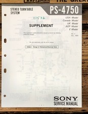 Sony 4750 record for sale  Portland