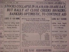 Vintage newspaper headline for sale  Hamilton
