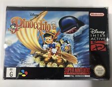 Pinóquio Disney SNES Super Nintendo na caixa completo Aus Pal RARO comprar usado  Enviando para Brazil