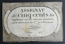 Francia assignat cents d'occasion  Nemours