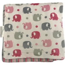 Cobertor SL Home Fashions 119741 rosa elefante listra cinza bebê menina pontos branco comprar usado  Enviando para Brazil