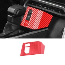 Guarnição eletrônica da tampa do quadro do freio de mão para Toyota Tundra 2022-24 fibra de carbono vermelha, usado comprar usado  Enviando para Brazil