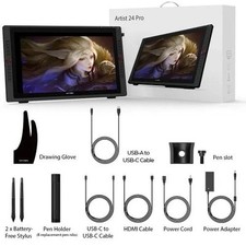 XP-Pen Artist 24 Pro 23,8 polegadas desenho gráfico tablet caneta monitor display comprar usado  Enviando para Brazil
