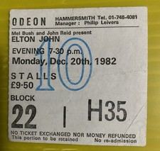 Elton john hammersmith for sale  COCKERMOUTH