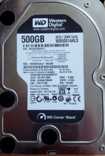 WD5001AALS-00L3B2 WESTERN DIGITAL Caviar Black 7200rpm 500GB SATA HD *TESTADO* comprar usado  Enviando para Brazil