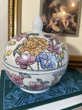 Vintage floral lidded for sale  Deport