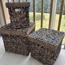 Three wicker nesting for sale  SUDBURY