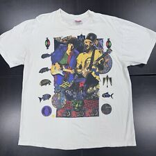 Camiseta RARA VINTAGE Bob Dylan Santana 1993 Tour Hanes ponto único branca GG, usado comprar usado  Enviando para Brazil