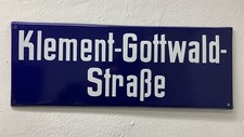 Emaille straßenschild klement gebraucht kaufen  Erfurt
