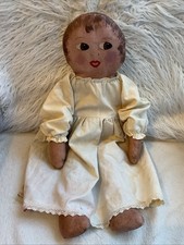 Boneca de arte popular vintage feita à mão de pano a óleo! Rosto assinado/pintado/21"", usado comprar usado  Enviando para Brazil