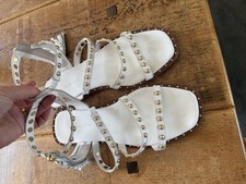 Leather gladiator sandals for sale  BIRMINGHAM