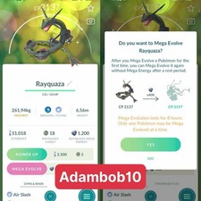 Pokémon Go - Rayquaza Brilhante com Dragon Ascent - Mini PTC Ou Troque 20K Stardust comprar usado  Enviando para Brazil