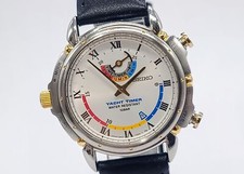 NOVO Cinto [QUASE PERFEITO] SEIKO YACHT TIMER 8M37-7000 Qz Relógio Masculino Do JAPÃO Y697 comprar usado  Enviando para Brazil