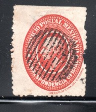 MÉXICO, CORRESPONDÊNCIA OFICIAL, MATASELLOS MUDO DE LINEAS (AGOS-273) comprar usado  Enviando para Brazil