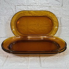 Duralex vintage amber for sale  EDENBRIDGE