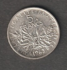 Francs argent semeuse d'occasion  Villeneuve-d'Ascq-