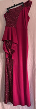 Burgundy sequin gown for sale  Clearwater
