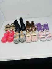 Lote de 8 pares de sapatos/calçados infantis tamanho 2-6, usado comprar usado  Enviando para Brazil