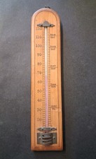 Vintage wooem thermometer for sale Vintage wooem thermometer for sale  HAILSHAM