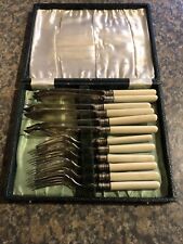 Sliverplated fish cutlery for sale  GRANTHAM