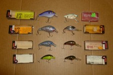 LOTE DE ISCAS DE PEIXE VINTAGE CORDELO DE ALGODÃO GRANDE "O", PROFUNDO "O" E LÂMINA GAY NA CAIXA comprar usado  Enviando para Brazil