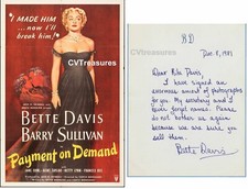 Bette davis authentic for sale  Saint Augustine