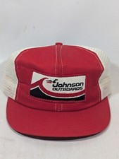 Usado, Boné Snapback Vintage Johnson Outboard Motor Malha Caminhoneiro Patch Hat EUA Horizonte comprar usado  Enviando para Brazil
