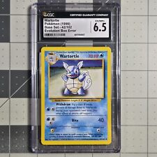 Evolution Box Error Wartortle Erro Impressão Errada Pokemon Card Base Set CGC 6.5 42/102 comprar usado  Enviando para Brazil