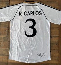 Usado, Camisa à prova de casa assinada Roberto Carlos Real Madrid 98/99 Brasil comprar usado  Enviando para Brazil
