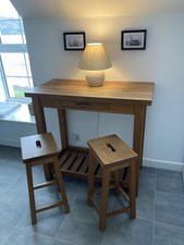 Hardwood breakfast bar for sale  EDINBURGH