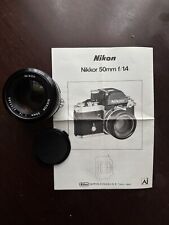 Nikon nikkor 50mm for sale  GILLINGHAM