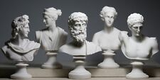 Conjunto 5 Busto Cabeça Deus Zeus Ártemis Afrodite Hermes Apolo Estátua Grega Romana, usado comprar usado  Enviando para Brazil