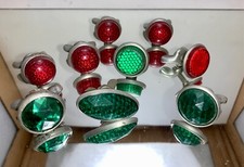Lote de 9 placas de licença de carro vintage para-lama com 9 joias REFLETOR de bicicleta comprar usado  Enviando para Brazil