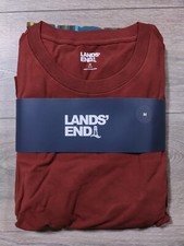 Conjunto de pijama Lands End adulto médio vermelho xadrez calça lounge PJs camisa presente masculino comprar usado  Enviando para Brazil