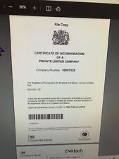 Limited company uswho for sale  POTTERS BAR
