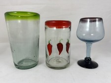 Copos mexicanos sortidos pimenta verde aro roxo vinho lote 3 comprar usado  Enviando para Brazil
