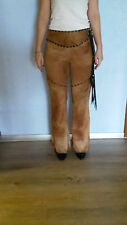 Lederhose braun camel gebraucht kaufen  Ravensburg