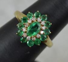 Colourful emerald diamond for sale  UK