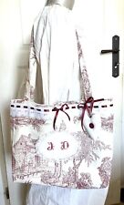 Sac tissu monogrammes d'occasion  Béziers