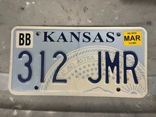 Kansas license plate for sale  Arnold