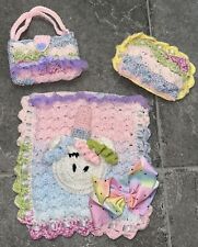 Handmade knitted doll for sale  WALSALL