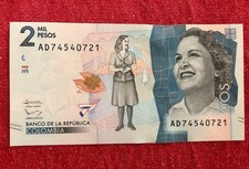 Colombia america banconota usato  Telese Terme