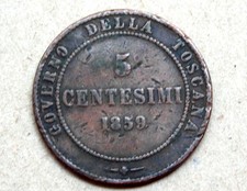 Centesimi 1859 vittorio usato  Italia