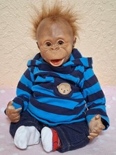 Usado, Kit Binki Reborn Baby Monkey/Chimpanzé Descontinuado Vinil Corpo Macio (Preemie 16") comprar usado  Enviando para Brazil